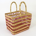 ボルガ四角透かしカゴ 大 ナチュラルピンク 25SS一点物 @12000→9600円