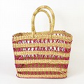 ボルガ四角透かしカゴ 大 ナチュラルピンク 25SS一点物 @12000→9600円