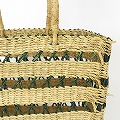 ボルガ四角透かしカゴ 大 ナチュラル緑 25SS一点物 @12000→9600円