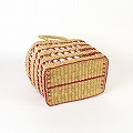 ボルガ四角透かしカゴ 小 ナチュラルピンク 25SS一点物 @9500→7600円