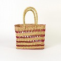 ボルガ四角透かしカゴ 小 ナチュラルピンク 25SS一点物 @9500→7600円
