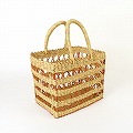 ボルガ四角透かしカゴ 小 ナチュラルオレンジ 25SS一点物 @9500→7600円