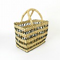 ボルガ四角透かしカゴ 小 ナチュラル緑 25SS一点物 @9500→7600円