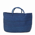 【受注商品】ニャリガバスケット 楕円底たっぷりカゴ インディゴ