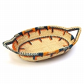 【受注商品】ボルガ楕円皿 ハンドル付き 大 ナチュラルオレンジターコ