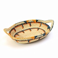 【受注商品】ボルガ楕円皿 ハンドル付き 小 ナチュラルオレンジターコ