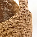 ラフィアかぎ編みバッグ Bourse 紅茶