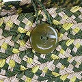 ラフィアブレードバッグ 口広続きハンドル 大 紅茶カーキピスタチオ 25SS一点物 @10000→8000円
