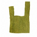 ラフィア極小編バッグ ハンドル通し 緑 25SS一点物 @8800→7040円