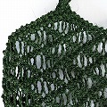 サイザルマクラメバッグ 斜めジグザグ 緑 25SS一点物 @10300→8240円