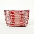リサイクルプラ クッションポーチ 赤 25SS一点物 @9000→7200円