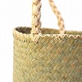ペンジかご 丸底筒 ラフィア1本手