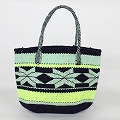 アクリルxサイザル共手 楕円 スノーフレーク真ん中1列 一点もの @8000→6400円