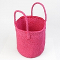 プラスチックサイザルバッグ共手9インチ ピンク