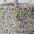 プラスチックサイザルバッグ共手9インチ シルバー
