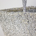 プラスチックサイザルバッグ共手10x12 プラチナ