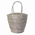 プラスチックサイザルバッグ共手10x12 シルバー