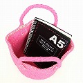 プラスチックサイザルバッグ共手8x7 ピンク