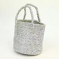 プラスチックサイザルバッグ共手8x7 シルバー