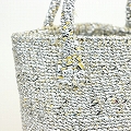 プラスチックサイザルバッグ共手8x7 シルバー