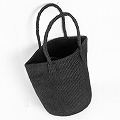 サイザルブラックバッグ10x12共手 ハンドル長