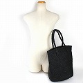 サイザルブラックバッグ10x12共手 ハンドル長