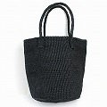 サイザルブラックバッグ10x12共手 ハンドル長