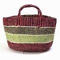 アップサイクルサイザルバッグ共手12x8 アソート_2532 一点物