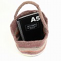 アップサイクルオーガニックコットンサイザルバッグ9インチ ワンハンドル