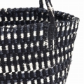 アクリルタイダイサイザルバッグ8x9共手 スタンディング 生成黒x黒アクリル