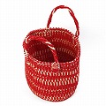 アクリルタイダイサイザルバッグ8x9共手 スタンディング 生成赤x赤アクリル