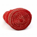 アクリルタイダイサイザルバッグ8x9共手 スタンディング 生成赤x赤アクリル