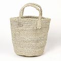 サイザルバッグ共手8x10 ムツリマ編み チャコールグレー