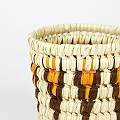 【SALE】トゥルカナバスケット カップサイズ 伝統柄 茶xオレンジ @2500→1500
