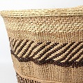 ワンゲビンバスケット 丸底 柄 06 一点物