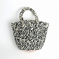 アップサイクルスクールセーターアクリルバッグ ミニ  04  一点物