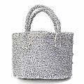 プラサイザルバッグ楕円底8x4x6 プラチナ