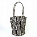 アクリルサイザルバッグ10x12 ダイヤ 黒 25SS一点物 @8800→7040円