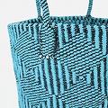 アクリルサイザルバッグ10x12 ダイヤ エメラルドx黒 25SS一点物 @8800→7040円