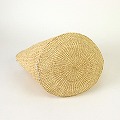 ラフィアサイザルバッグ9インチ アップサイクルプラスチック縁 シルバー 25SS一点物 @6500→5200円