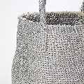 プラスチックサイザルバッグ9インチ コニカル プラチナ
