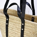 タザ楕円底 M 長(58CM)短(25CM)ハンドル 黒革