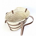タザ楕円 S 革クロスデコレーション 細ハンドル 焦げ茶革 25SS一点物 @19000→15200円