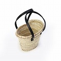 タザ楕円 ミニ 細革ハンドル 黒革