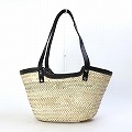 タザ楕円 S 革縁 階段 かしめ留めハンドル 黒革 25SS一点物 @9800→7840円