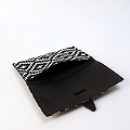 ターズ生地 ぺったりケース 黒 黒革 25SS一点物 @9000→7200円