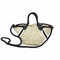 椰子楕円底カゴ ロープデコレーション 黒 25SS一点物 @12000→9600円