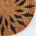 ボツワナバスケット 平かご 18-20CM  _10 一点物