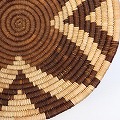 ボツワナバスケット 平かご 21-23CM  _06 一点物