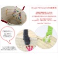 【SALE】チュニジアバスケット S 刺繍 鳥かご3つ @4000→2800円